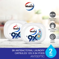 [TWIN PACK] Walch 9x Antibacterial Laundry Capsules Laundry Pod (12g x 32 Pcs)