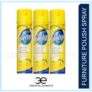 PLEDGE CLEAN FURNITURE POLISH SPRAY 330ML|LEMON|WOOD|LEATHER|STAINLESS STEEL|SHINE SURFACE FRESHENER