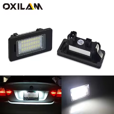 2pcs Canbus Led Number Plate Light for BMW E39 E60 M5 E70 X5 E90 E92 E93 M3 E91 E61 touring E71 E72 