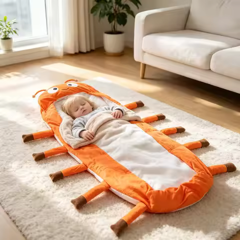 Hugging Caterpillar Sleeping Bag Animal Sleeping Bags Full Body Cozy Reading Nest Soft Plush Sleepin