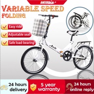 ♟ANEXRD 20 Inch Basikal lipat dewasa Bicycle Foldable Bike Off-Road City Adult Bicycle Sport Basikal Lipat 7-Speed Basika♧