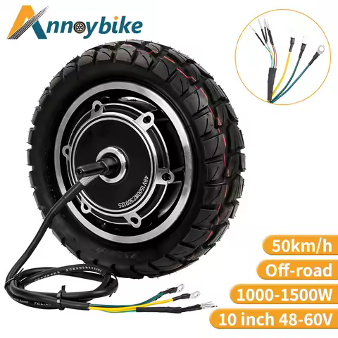 Electric Scooter Dual Drive Motor 10 Inch 48V1000W1200W1500W Electric BIcycle Motor Engine Speed 50K