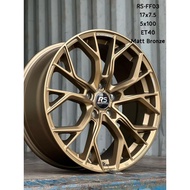 [Ready Stock] - New Rim - RS-FF03 17-inch 5H100 ET40 Matt Bronze (Flow Forming Series) sport rim