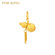 POH KONG 916/22K Gold Bottle Gourd With Chain Pendant
