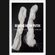 White Nylon Thread No. 6 D6 / D9 (Choose Size in Variant)