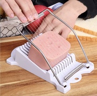 Nice luncheon meat boiled egg fruit slicer soft food cheese sushi cutter canned meat cutting machine with 10 cutting wires stainless steel (WHITE COLOR ONLY