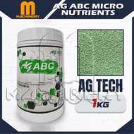 M.Machinery AG Tech 1kg AG ABC Micro Nutrients | Fertilizer Baja AB Sayur Daun Buah Fertigasi Hydrop