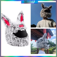 kiss Horror Plush Rabbit Helmet Cover Helmet Decoration Helmet Not Included
