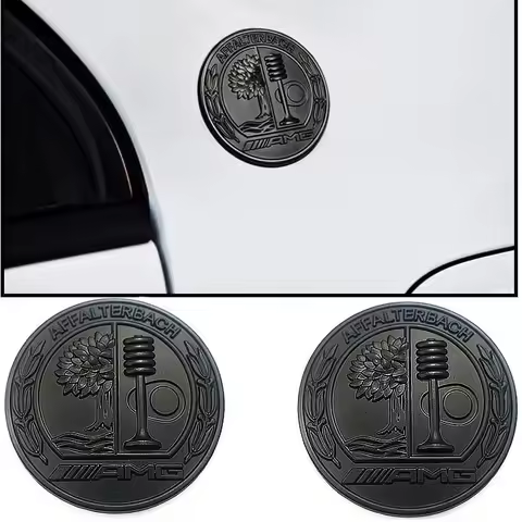New 3D Metal Car AMG Badge Apple Tree Body Trunk Decoration Sticker Accessorie for Mercedes Benz A B