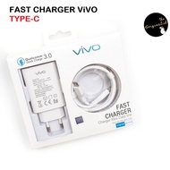 Original VIVO CHARGER Type C V19 V17 S1 PRO S1 Z1 V15 IQOO PRO FAST CHARGING QUALCOMM QC 3.0