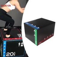 [tishita] Home Gym Plyometric Jumping Agility Box Cushioned Training Step Up Box for Strength Condit