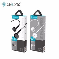 [READY STOCK] Celebrat G6 Celebrat handsfree wired headphones earphones earbud with Mic,14mm drive u