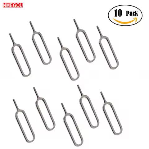 10PCS for IPhone Sim Card Tray Open Eject Ejector Pin Key for IPhones X 8 7 6S Plus Huawei P20 P9 Pr