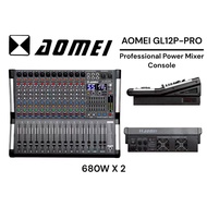 AOMEI GL12P PRO 680WATT 12 Channel Professional Power Mixer
