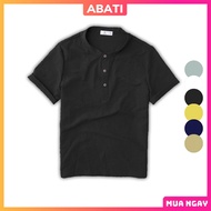 High-quality men's turtleneck shirt, soft, airy, thick Thai fabric, Korean fashion, ABATI street wea