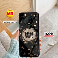 CASE INFINIX NOTE 7 CASING INFINIX NOTE 7 MOTIF GLITER AESTHETIC Pure case casing aero softcase case