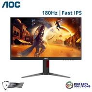 AOC 24G4 23.8" IPS Gaming Monitor, 180Hz, Adaptive Sync, 1920 × 1080 (FHD), 1ms, HDR10