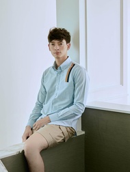 Thesilverneedle - Oxford Series เสื้อเชิ้ตแขนยาว คอปก