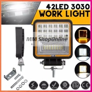 4'' 4 Inch Square Car LED Sport Light Lamp For Universal Truck Lorry Bus Van 12V 24V