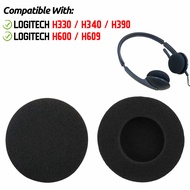 For Logitech H330 H340 H390 H600 H609 Headphone Earpads Cushion Sponge Headset Earmuffs Replacement 