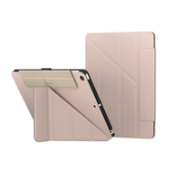 SwitchEasy魚骨牌 Origami iPad 7/8/9 10.2吋多角度支架折疊保護套(皮革內襯)/ 粉沙色