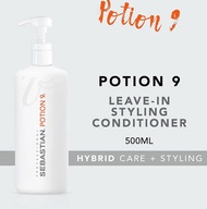 Sebastian Potion 9 Wearable Styling Treatment 500ml – Leave in Conditioner and Styling Cream, Helps Restore Hair's Natural Condition, Versatile Styling Flexible Hold