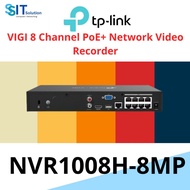 TP-Link NVR1008H-8MP VIGI 8 Channel PoE+ Network Video Recorder  8x 10/100 Mbps PoE+ | 113W PoE budg