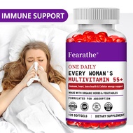 Women's Multivitamin for Women 50+, Multimineral Supplement with Vitamin D3, B Vitamins, Heart, Bone