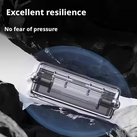 For FiiO NEST Clear Earphone Storage Box Portable Mini Data Earphone Cable Headphones Box Waterproof