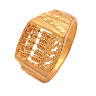 TAKA Jewellery 916 Gold Men's Ring Abacus