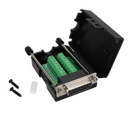 Twinklebay D-SUB DB15 Female 15 Pin Jack Port to Terminal Breakout Board Connector, 2 Row Plug with 