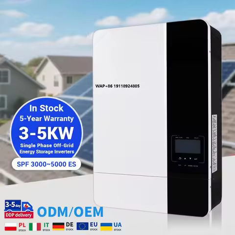 Grid Solar SPF 3000-5000 ES 3-5KW Single Phase Hybrid Inverter Pure Sine Wave 48VDC Lead Acid/Lithiu