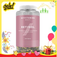 Viên tái tạo da Retinol Myvitamins Beauty 90 viên của Anh