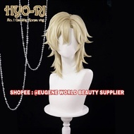 READY STOCK - AVENTURINE WIG HSR WIG COSPLAY GAME HONKAI STAR RAIL HSR WIG FOR MEN STRAIGHT BLONDE