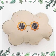 Matte Glasses Cream White Cloud 23 inch Happy Birthday party decoration aluminum foil balloon