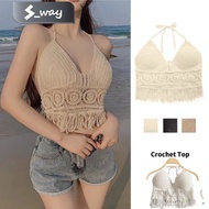 Crochet Swimwear Boho Crochet Top Swimsuit For Beach Outfit Woman S_Way