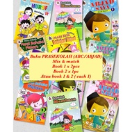 BUKU PRASEKOLAH BACAAN dan Latihan ABC ABJAD PRESCHOOL HURUF BESAR DAN HURUF KECIL BM/ BAHASA melayu