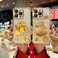 3D NEW YEAR Good Lucky Bag Money Case For Realme C85 PRO C71 C51 C53 C55 C75 C35 C20 C33 7 C31 C21 C