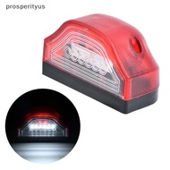 [Prs] 3 LED Number Lamps E9 12V-24V For Lorry Tru Trailer White Light Waterproof Car License Plate L