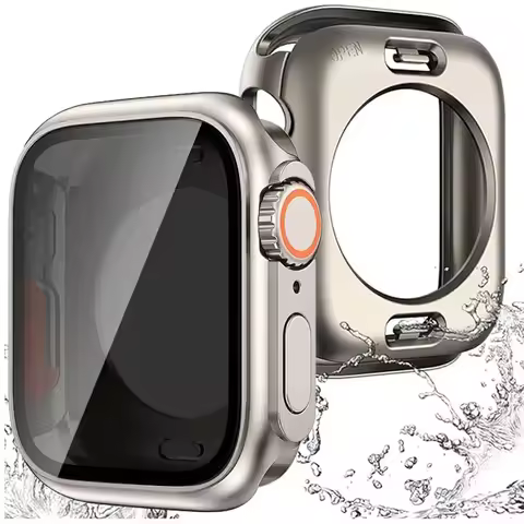 Privacy Screen Protector Case Anti-spy Cover Tempered Glass Film For Apple Watch 46 42 41 40 44 45mm
