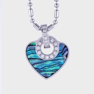Heart Shell Pendant Heart Shell Health Necklace/ Germanium Heart Shell Necklace/