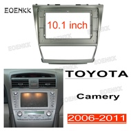 Honxunหน้ากากวิทยุเหมาะสำหรับTOYOTA Camry 2006-2011 กรอบวิทยุพังผืด2din Androidแผงหน้าปัดครอบหน้าจอ10.1นิ้วกรอบเครื่องเล่น