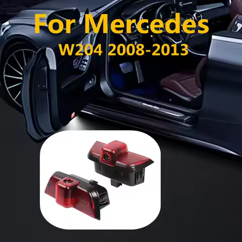 New LED Car Door Welcome Warning Ghost Shadow Light Accessories For Mercedes Benz W204 C CLASS C200 