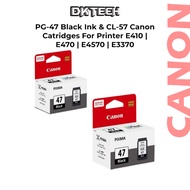 Canon PG-47 (15ML) x 2 Original Ink Cartridge Canon E410 E470 E4270 E4570 E3370