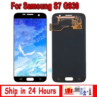 จอแสดงผล S7 5.1 "สำหรับ G930F SAMSUNG GALAXY S7ที่ G930A สัมผัสหน้าจอ LCD อะไหล่ทดแทนประกอบหน้าจอดิจ