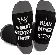 World's Greatest Farter Socks - Funny Gift Ideas for Dad Father Grandpa Men, Fathers Day Birthday Gi