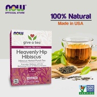 NOW Foods Heavenly Hip Hibiscus™ Hibiscus Herbal Punch Tea Caffeine Free 24 Tea Bags
