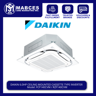 Daikin 6HP Ceiling Cassette With Standard Decorative Panel (White) Inverter Aircon