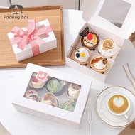 Holes Cavity Cupcake Muffin Box Cupcake Box Egg Tart Kotak Kuih Plain Cup Cake Food Storage Box Food