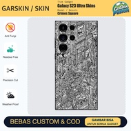 Galaxy S23 Ultra Crimes Square Anti Scratch Protector Case | By Fusion | Code - UD2B